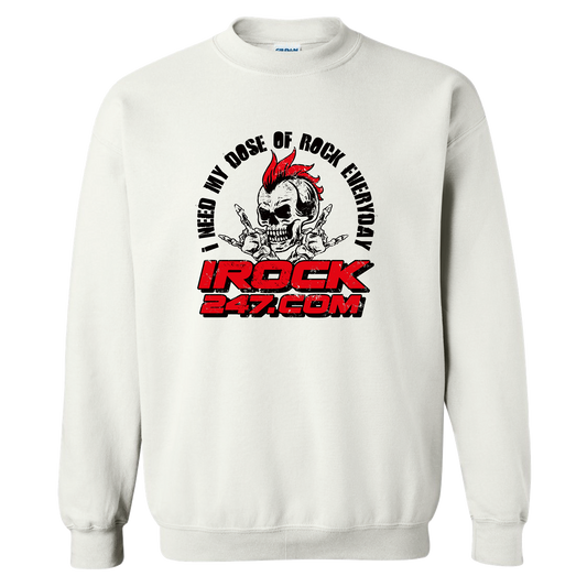 Crewneck unisexe - I NEED MY DOSE OF ROCK EVERYDAY