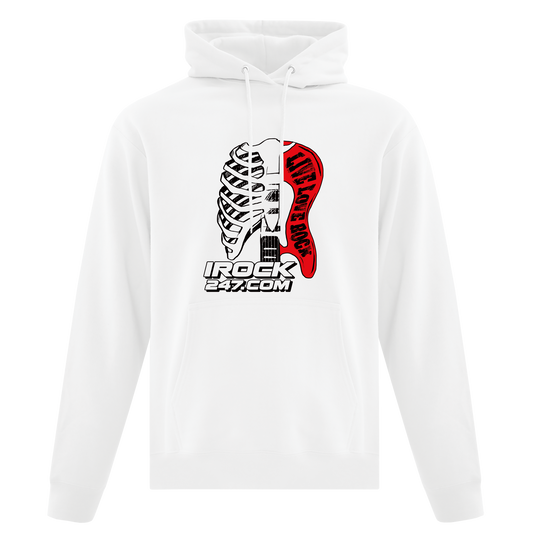 Hoodie unisexe - LIVE LOVE ROCK
