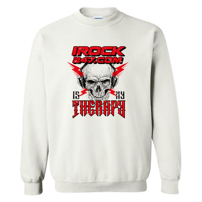 Crewneck unisexe - IROCK 247.COM IS MY THERAPY