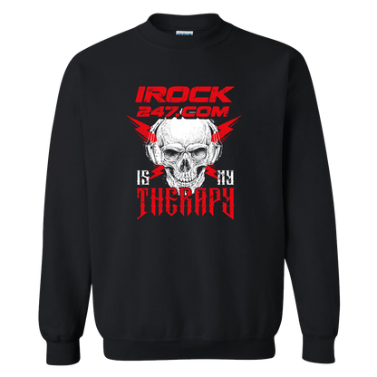 Crewneck unisexe - IROCK 247.COM IS MY THERAPY