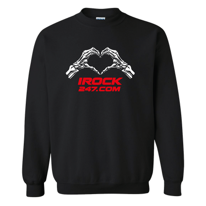 Crewneck unisexe - SKELETON HANDS HEART