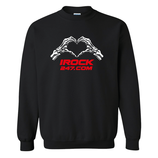 Crewneck unisexe - SKELETON HANDS HEART