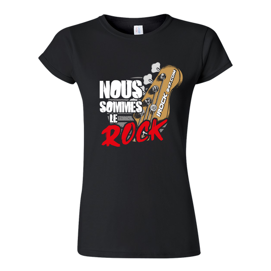 T-Shirt à manches courtes femme - GUITARE NOUS SOMMES LE ROCK